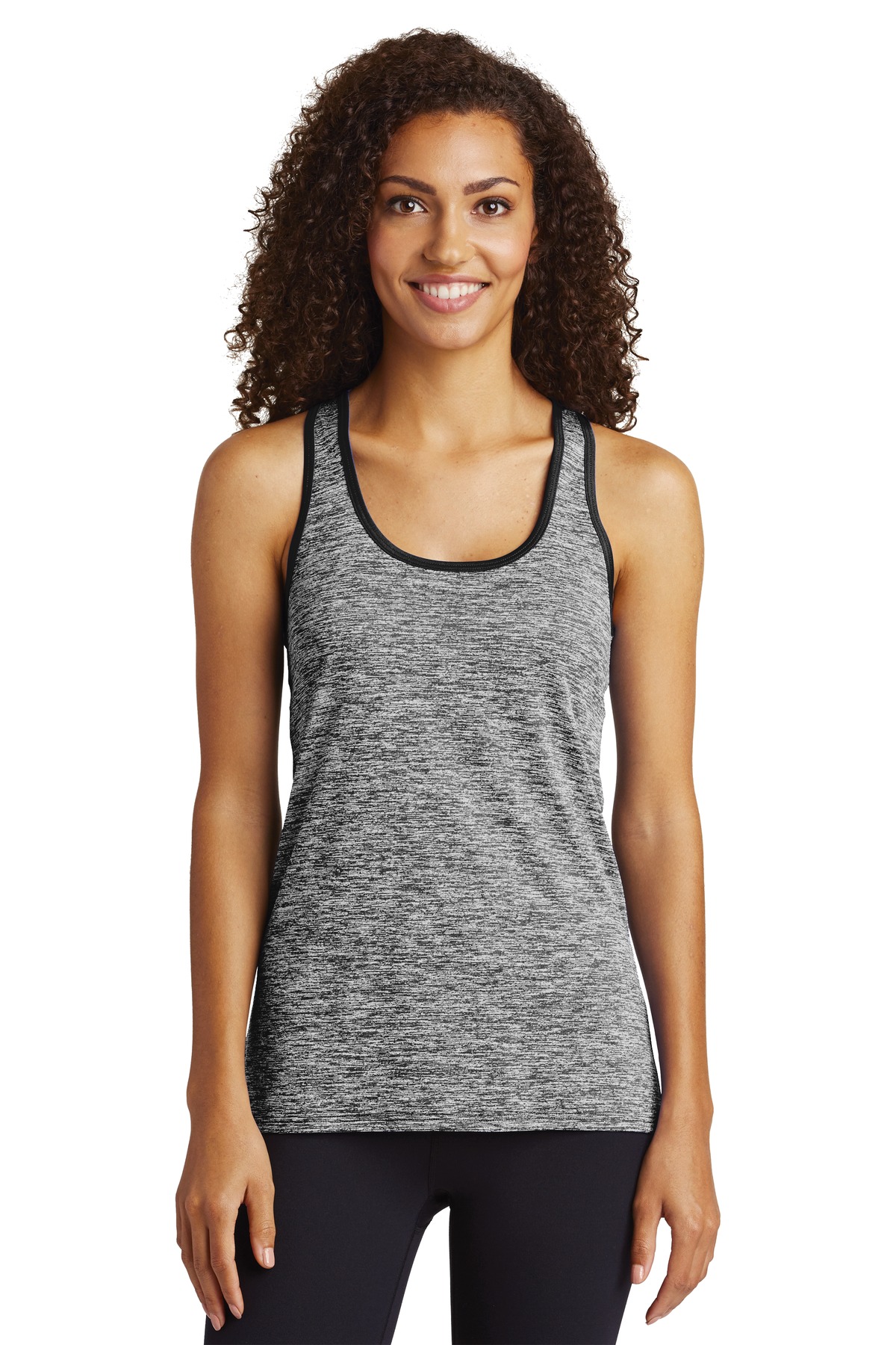 Sport-Tek  ®  Ladies PosiCharge  ®  Electric Heather Racerback Tank. LST396