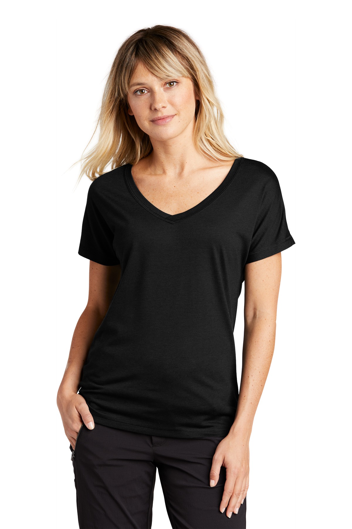 Sport-Tek  ®  Ladies PosiCharge  ®  Tri-Blend Wicking Dolman Tee. LST401