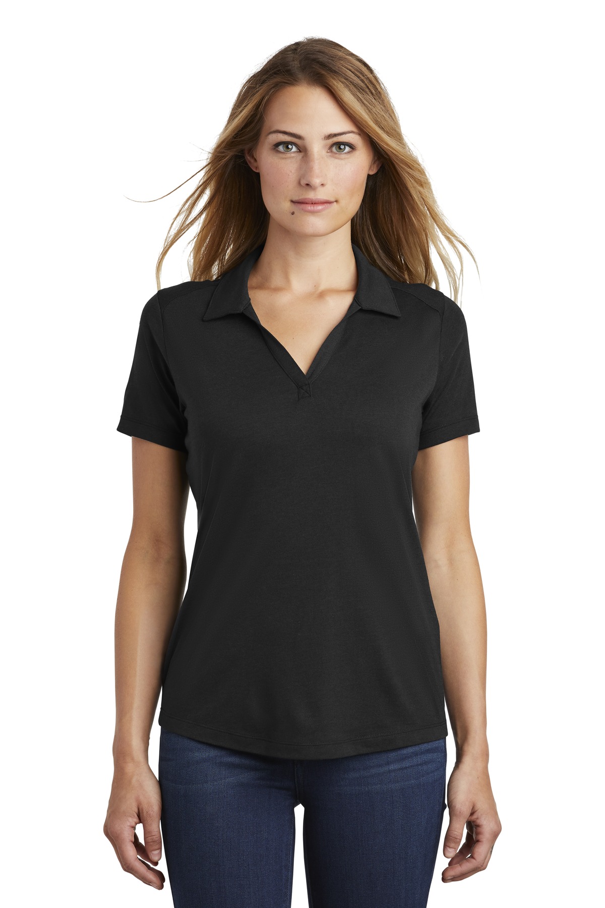 Sport-Tek  ®  Ladies PosiCharge  ®  Tri-Blend Wicking Polo. LST405