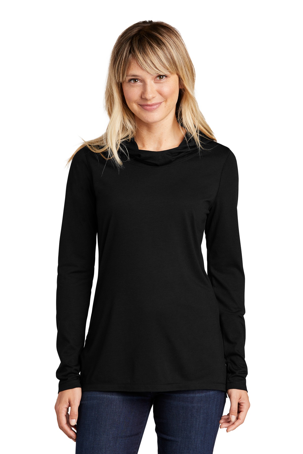 Sport-Tek  ®  Ladies PosiCharge  ®  Tri-Blend Wicking Long Sleeve Hoodie LST406