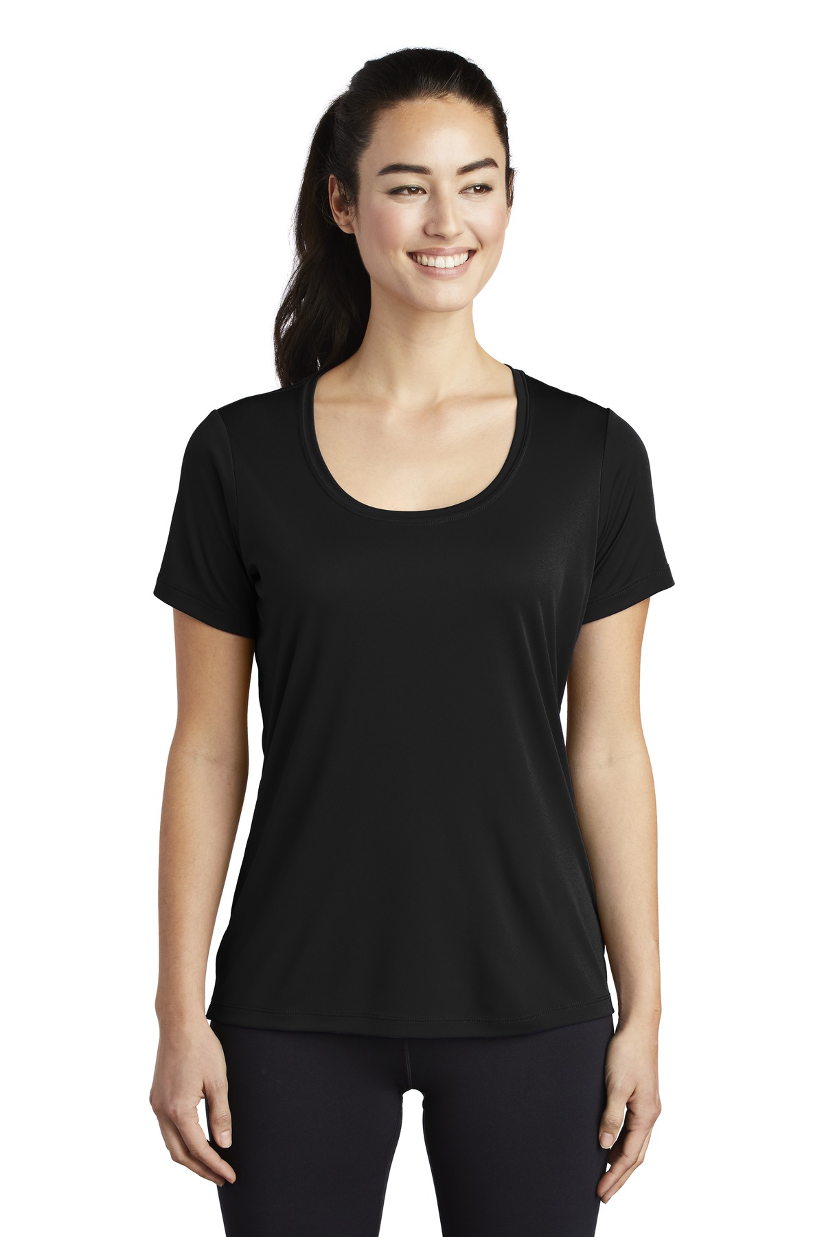 Sport-Tek  ®  Ladies Posi-UV ™  Pro Scoop Neck Tee. LST420