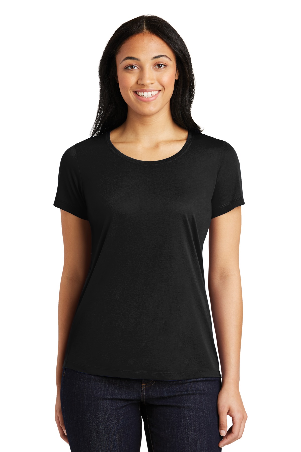 Sport-Tek ®  Ladies PosiCharge ®  Competitor ™  Cotton Touch ™  Scoop Neck Tee. LST450