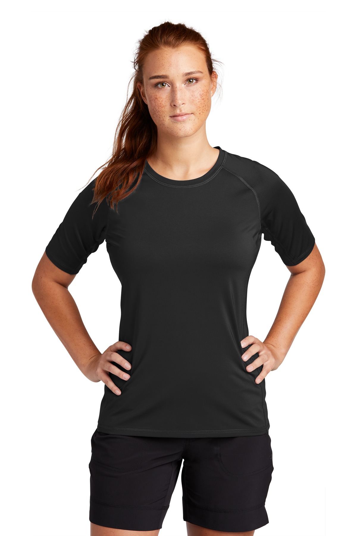 Sport-Tek  ®  Ladies Rashguard Tee. LST470