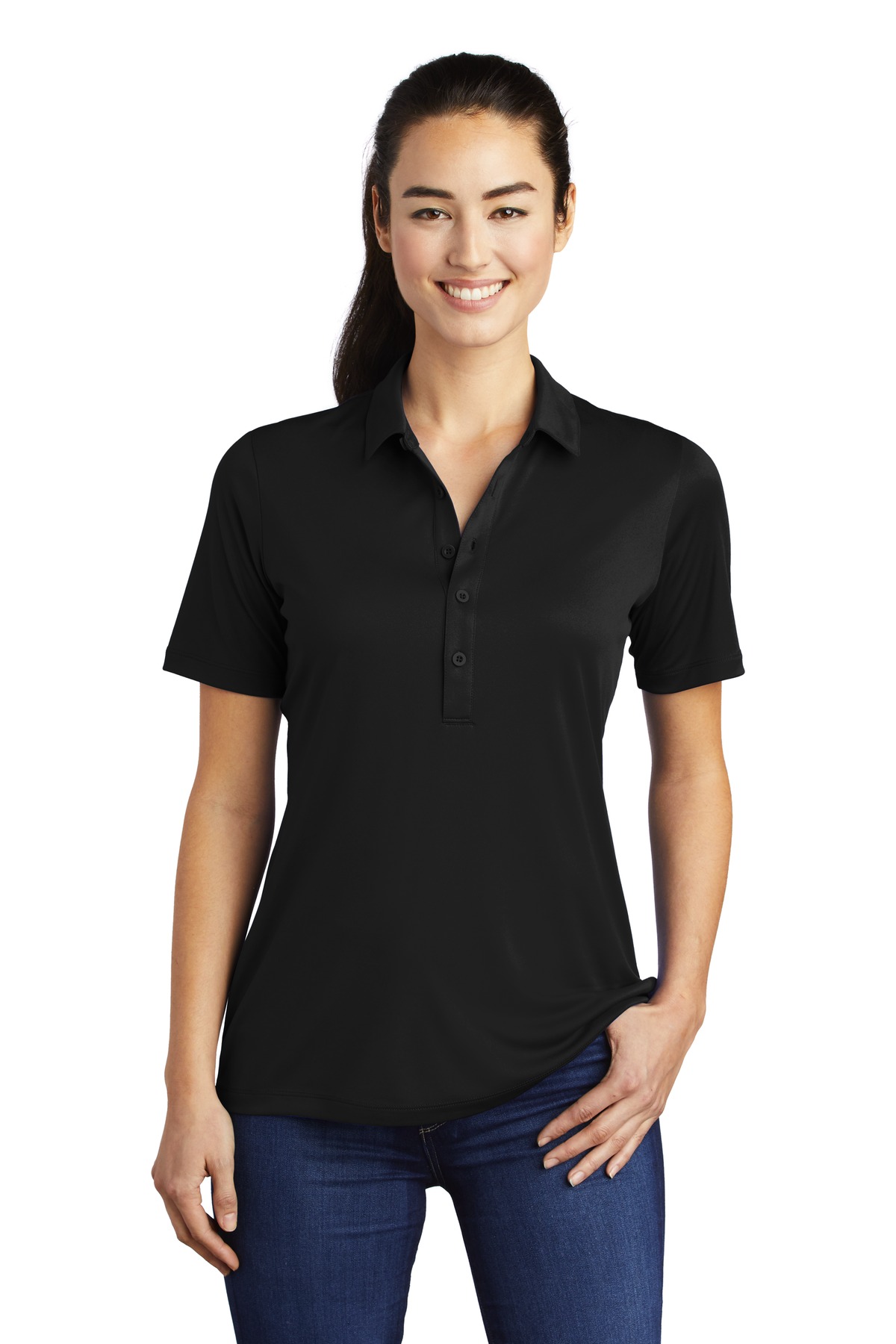 Sport-Tek ®  Ladies Posi-UV  ™  Pro Polo.  LST520