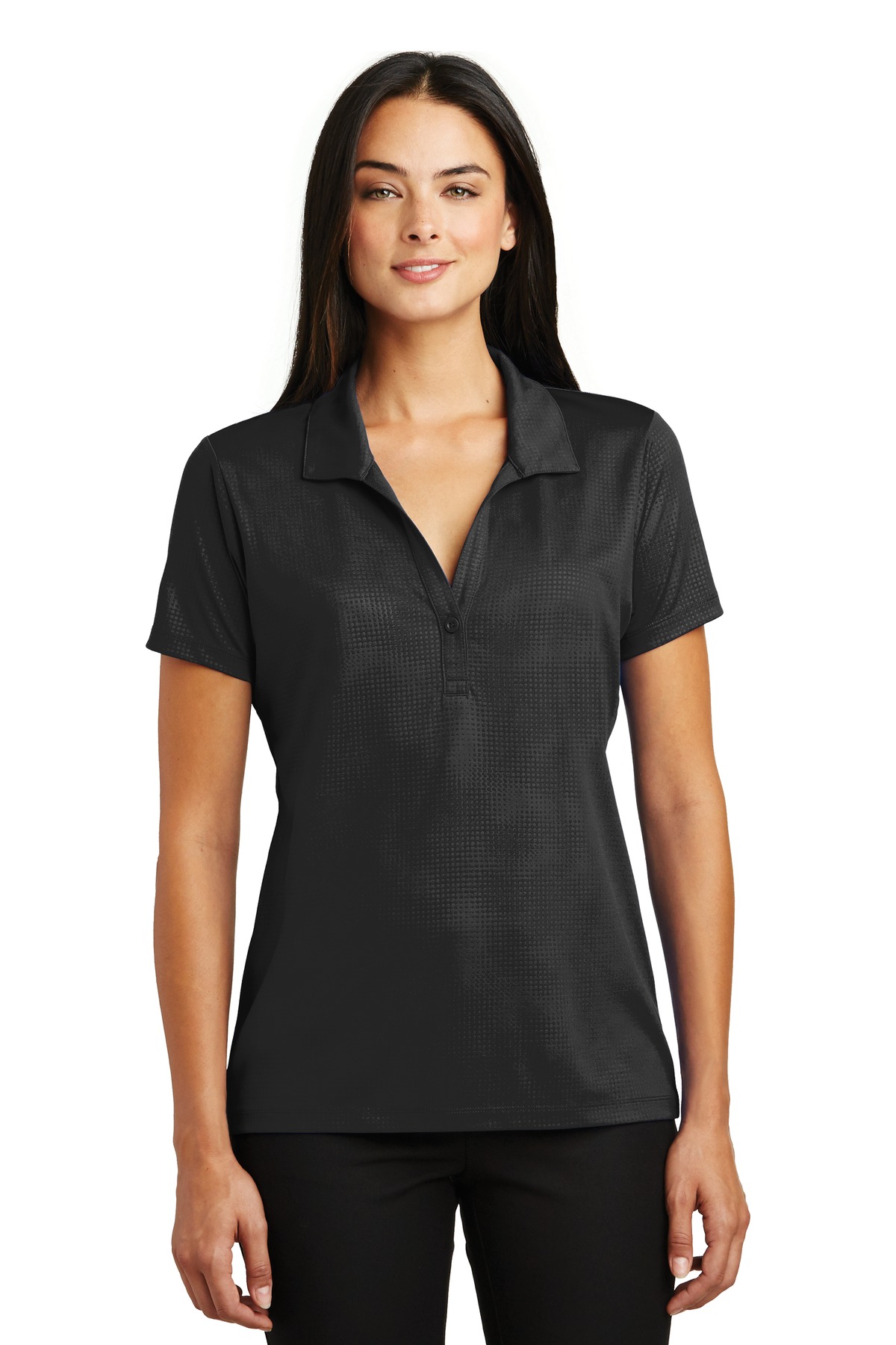 Sport-Tek ®  Ladies Embossed PosiCharge ®  Tough Polo ® . LST630