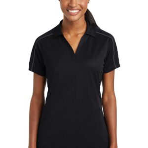 Sport-Tek ®  Ladies Micropique Sport-Wick ®  Piped Polo. LST653