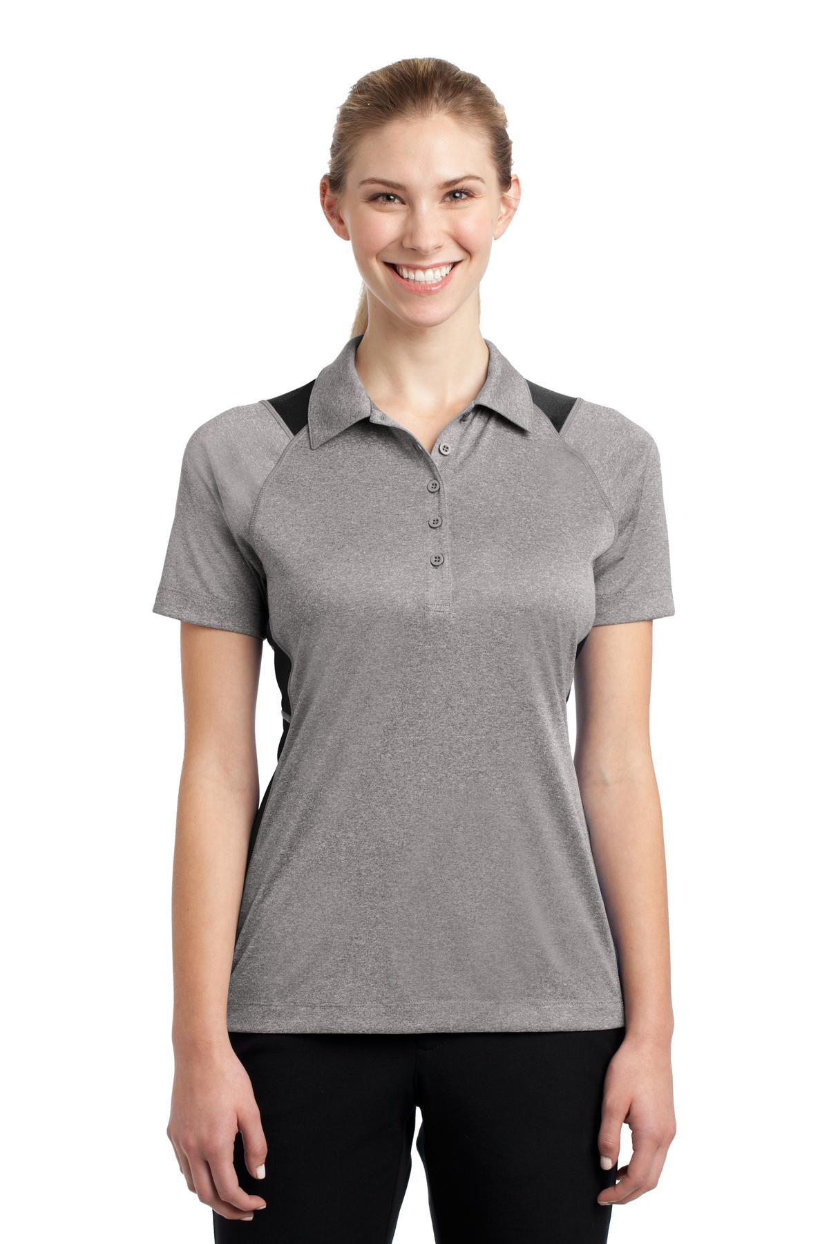 Sport-Tek ®  Ladies Heather Colorblock Contender ™  Polo. LST665