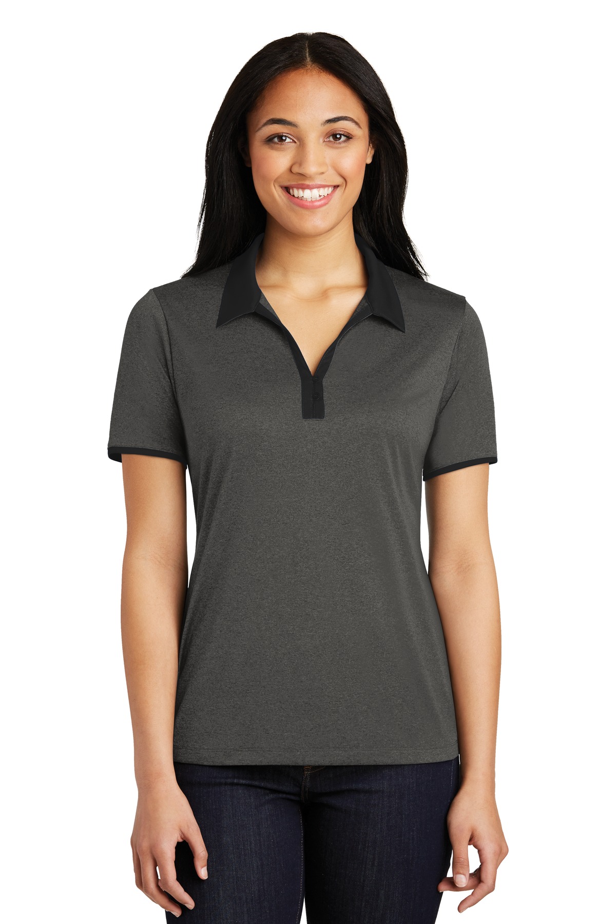 Sport-Tek ®  Ladies Heather Contender ™  Contrast Polo. LST667