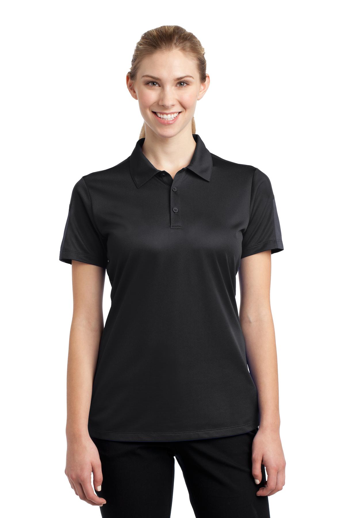 Sport-Tek ®  Ladies PosiCharge ®  Active Textured Colorblock Polo. LST695