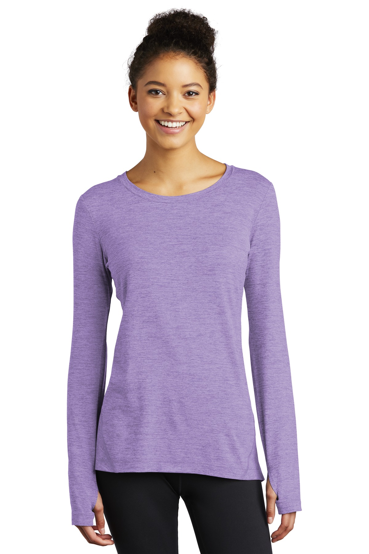 Sport-Tek  ®  Ladies Exchange 1.5 Long Sleeve Crew. LST710