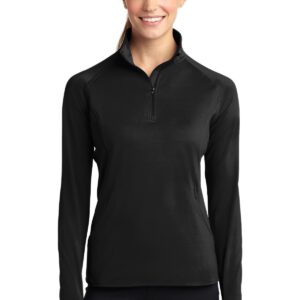 Sport-Tek ®  Ladies Sport-Wick ®  Stretch 1/2-Zip Pullover. LST850