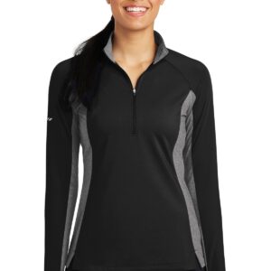 Sport-Tek ®  Ladies Sport-Wick ®  Stretch Contrast 1/2-Zip Pullover. LST854