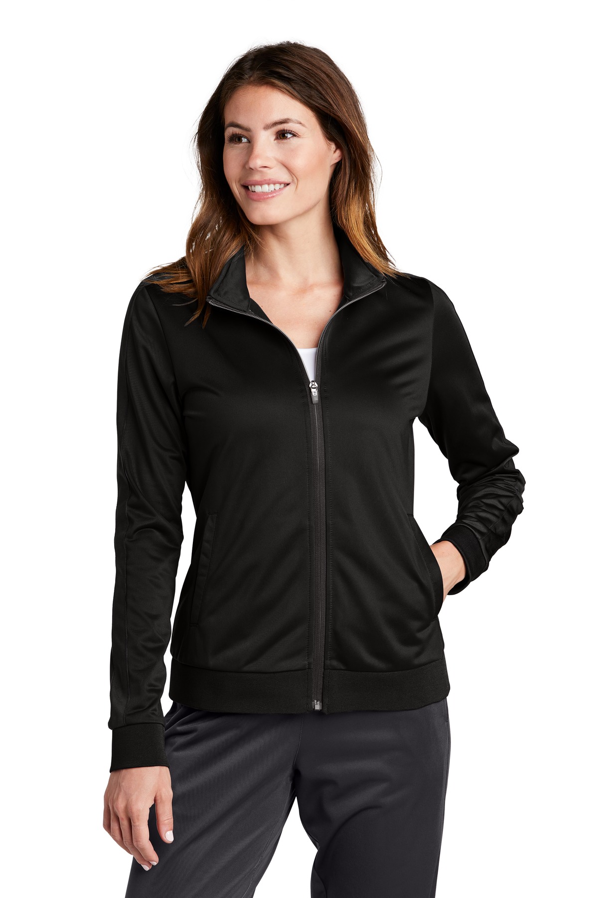 Sport-Tek  ®  Ladies Tricot Track Jacket. LST94