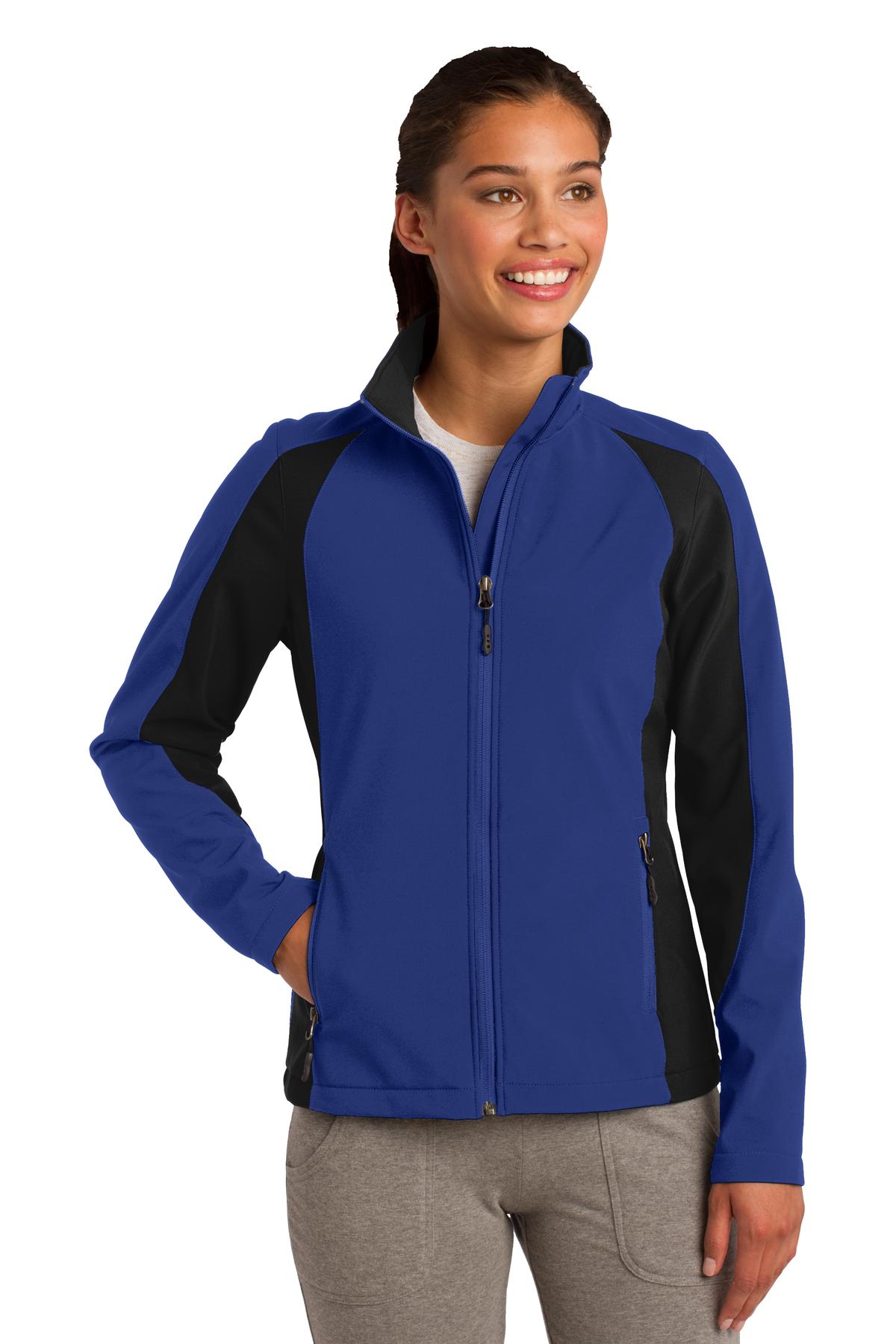 Sport-Tek ®  Ladies Colorblock Soft Shell Jacket. LST970