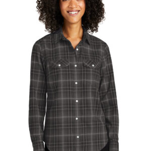 Port Authority ®  Ladies Long Sleeve Ombre Plaid Shirt LW672