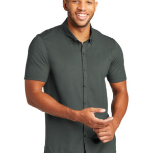 Coming In Spring MERCER+METTLE ™  Stretch Pique Full-Button Polo MM1006