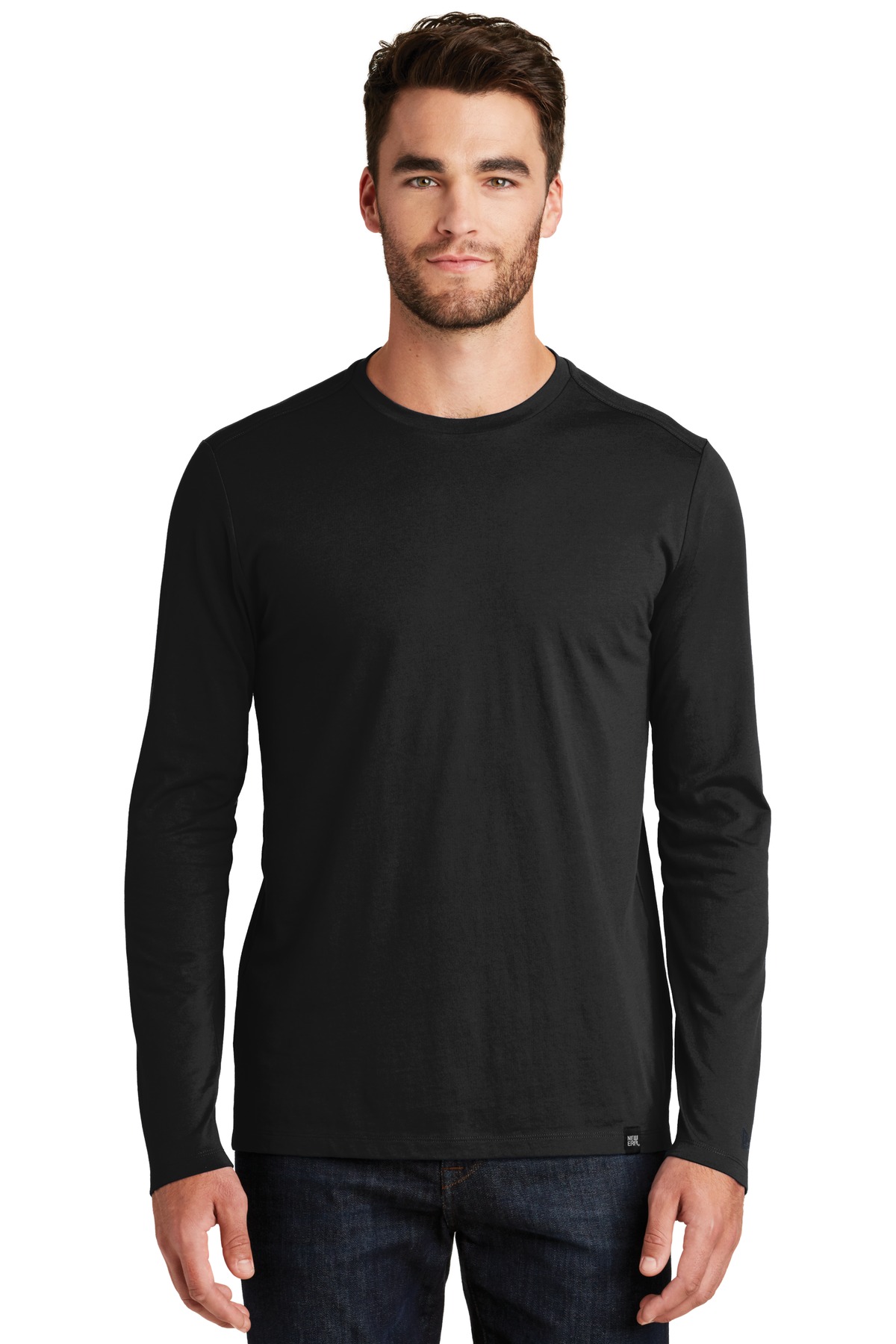 New Era  ®  Heritage Blend Long Sleeve Crew Tee. NEA102