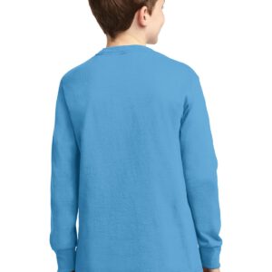 Port & Company ®  Youth Long Sleeve Core Cotton Tee. PC54YLS