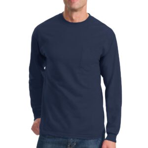 Port & Company ®  – Long Sleeve Essential Pocket Tee.  PC61LSP