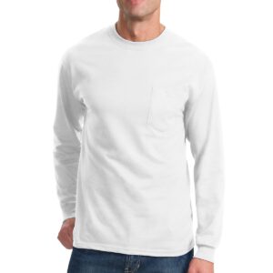 Port & Company ®  Tall Long Sleeve Essential Pocket Tee. PC61LSPT
