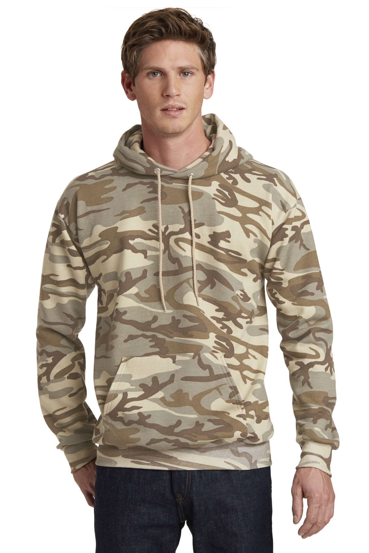 Port & Company ®  Core Fleece Camo Pullover Hooded Sweatshirt. PC78HC