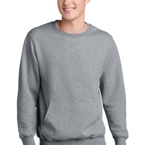 Port & Company ®  Core Fleece Crewneck Pocket Sweatshirt PC78PKT