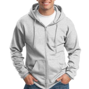 Port & Company ®  Tall Essential Fleece Full-Zip Hooded Sweatshirt. PC90ZHT