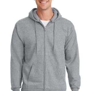 Port & Company ®  –  Essential Fleece Full-Zip Hooded Sweatshirt.  PC90ZH