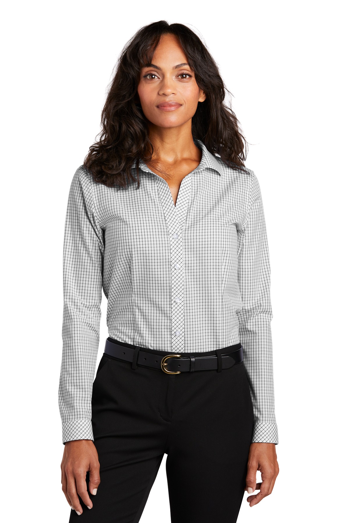 Red House  ®  Ladies Open Ground Check Non-Iron Shirt RH86