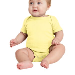 Rabbit Skins ™  Infant Short Sleeve Baby Rib Bodysuit. RS4400