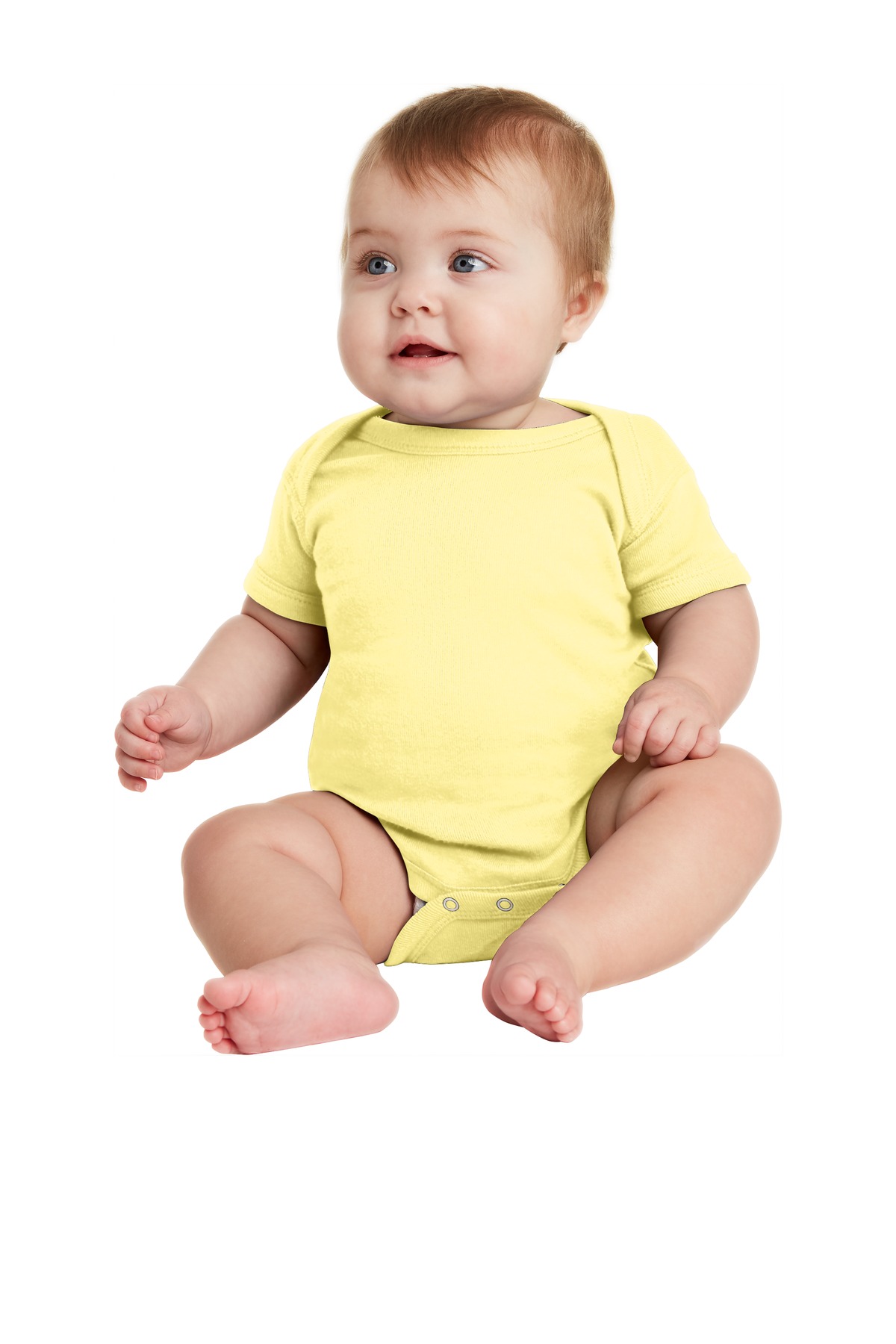 Rabbit Skins ™  Infant Short Sleeve Baby Rib Bodysuit. RS4400