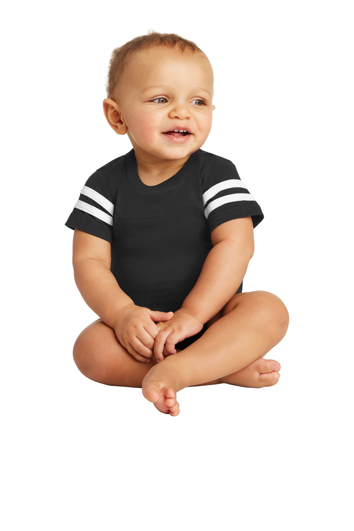 Rabbit Skins ™  Infant Football Fine Jersey Bodysuit. RS4437