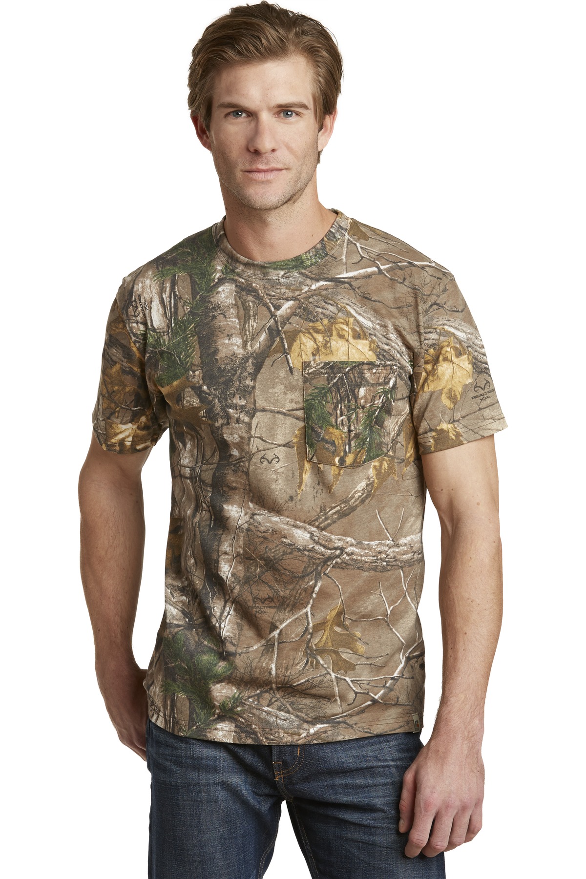 Russell Outdoors ™  - Realtree ®  Explorer 100% Cotton T-Shirt with Pocket. S021R