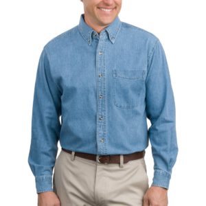 Port Authority ®  Long Sleeve Denim Shirt. S600