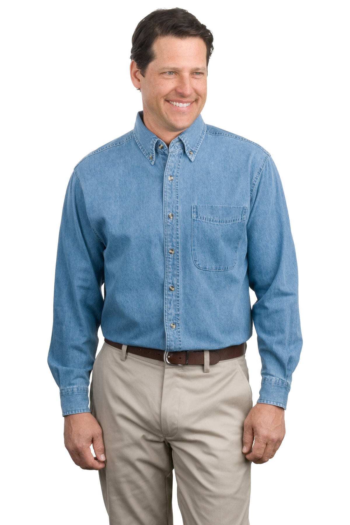 Port Authority ®  Long Sleeve Denim Shirt. S600