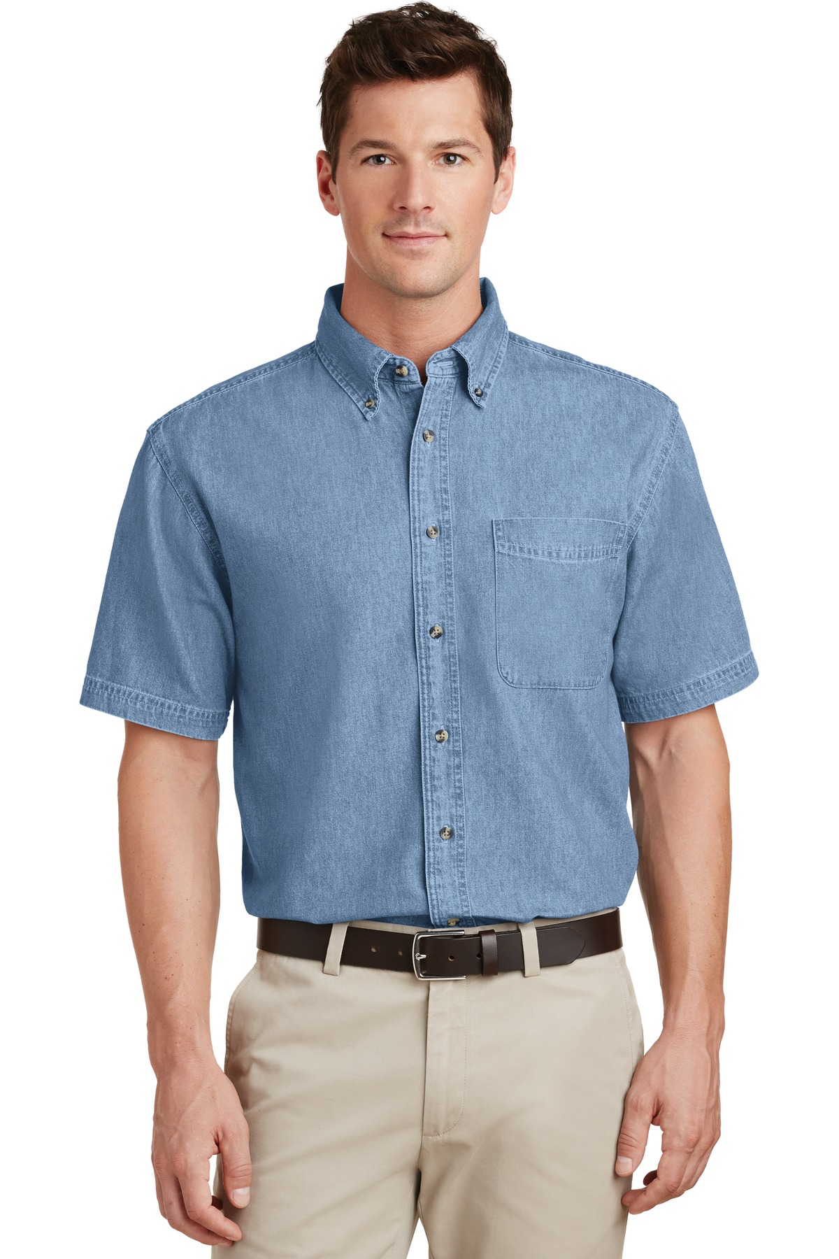 Port & Company ®  - Short Sleeve Value Denim Shirt. SP11