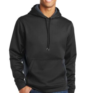Sport-Tek ®  Sport-Wick ®  CamoHex Fleece Colorblock Hooded Pullover. ST239
