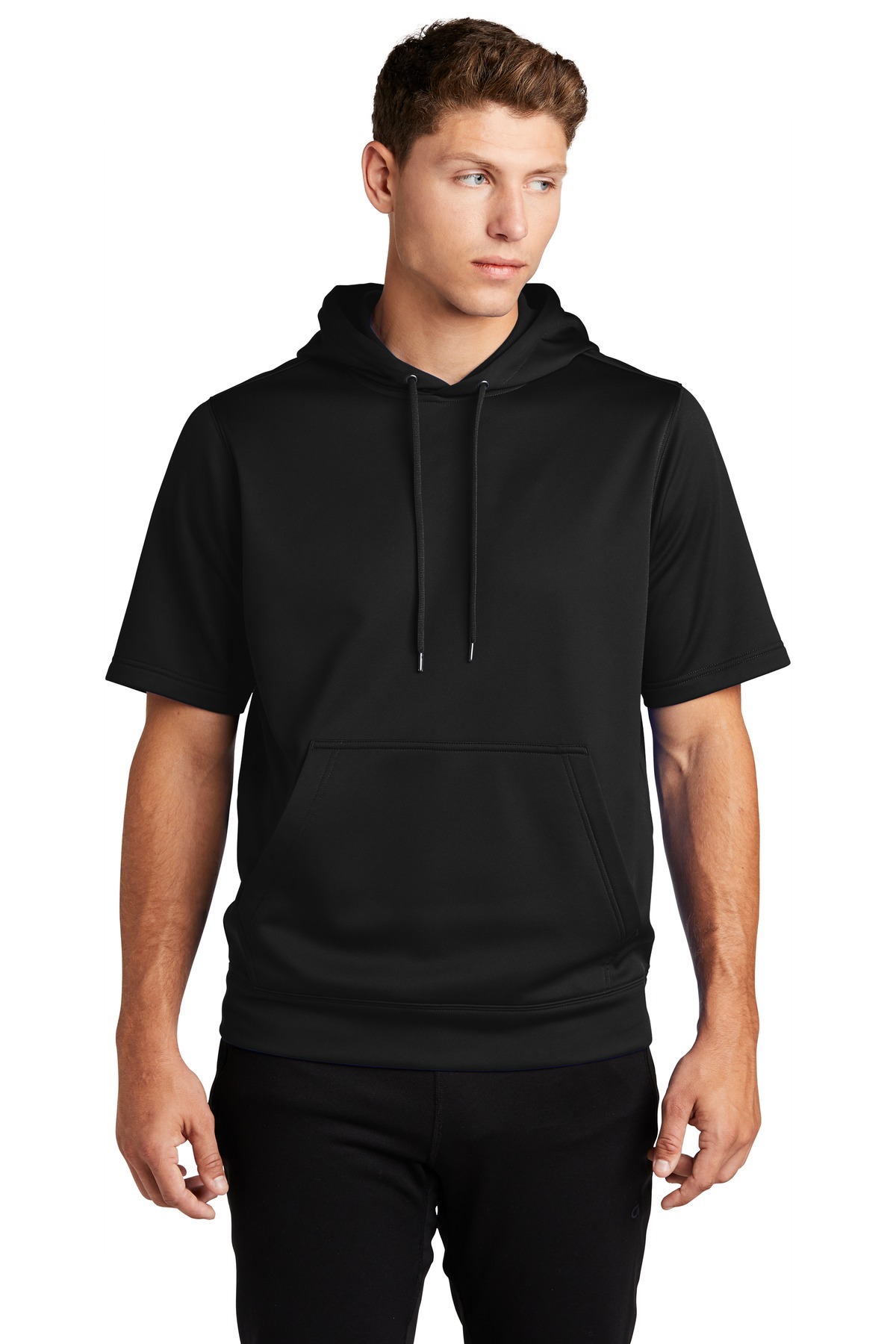 Sport-Tek  ®  Sport-Wick  ®  Fleece Short Sleeve Hooded Pullover. ST251