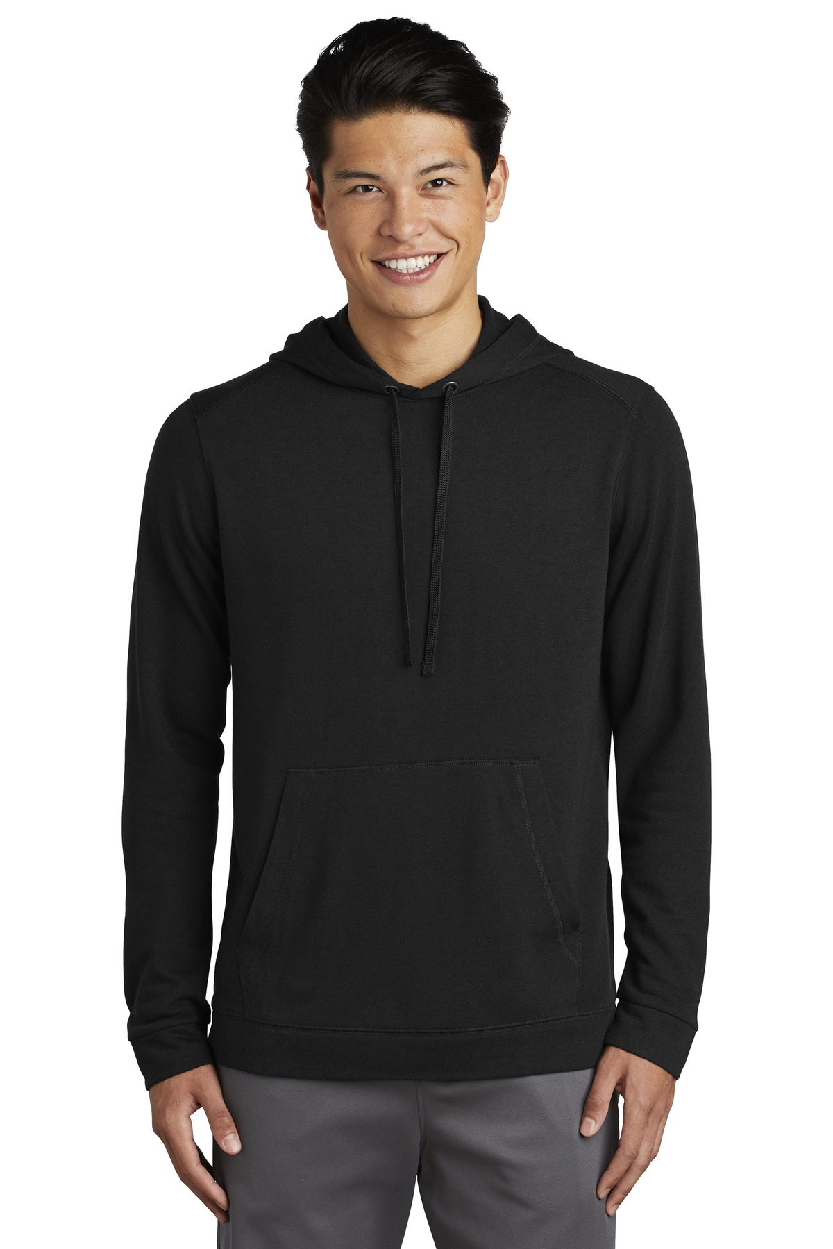 Sport-Tek  ®  PosiCharge  ®  Tri-Blend Wicking Fleece Hooded Pullover. ST296