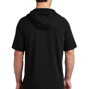 Sport-Tek  ®  PosiCharge  ®  Tri-Blend Wicking Fleece Short Sleeve Hooded Pullover ST297