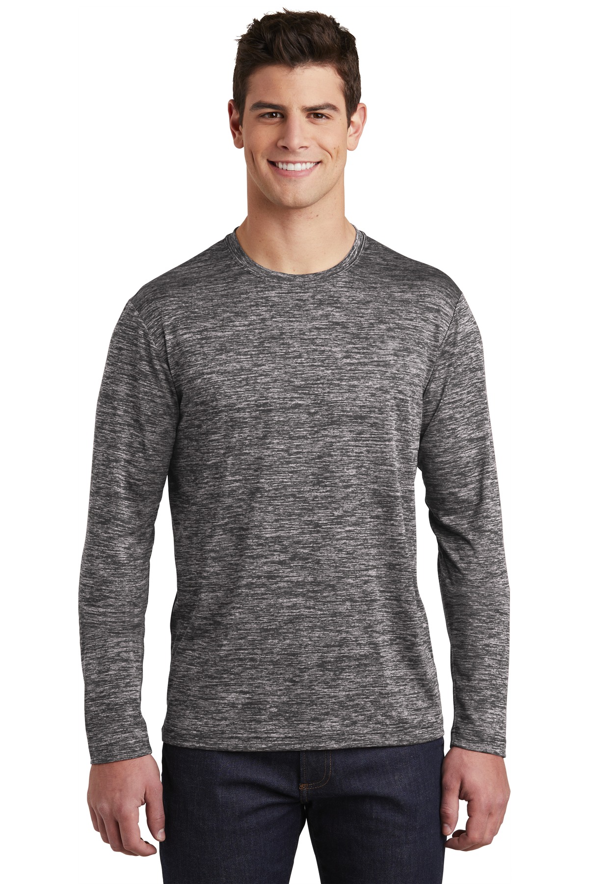 Sport-Tek  ®  PosiCharge  ®  Long Sleeve Electric Heather Tee. ST390LS