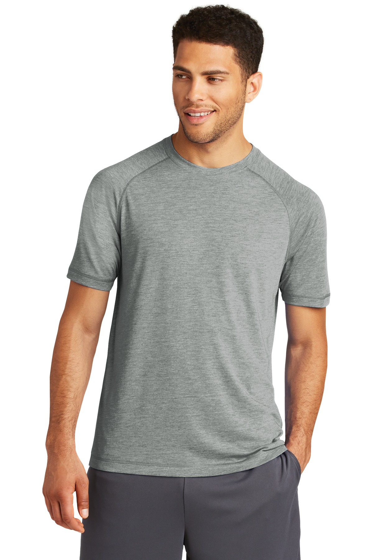 Sport-Tek  ®  PosiCharge  ®  Tri-Blend Wicking Raglan Tee. ST400