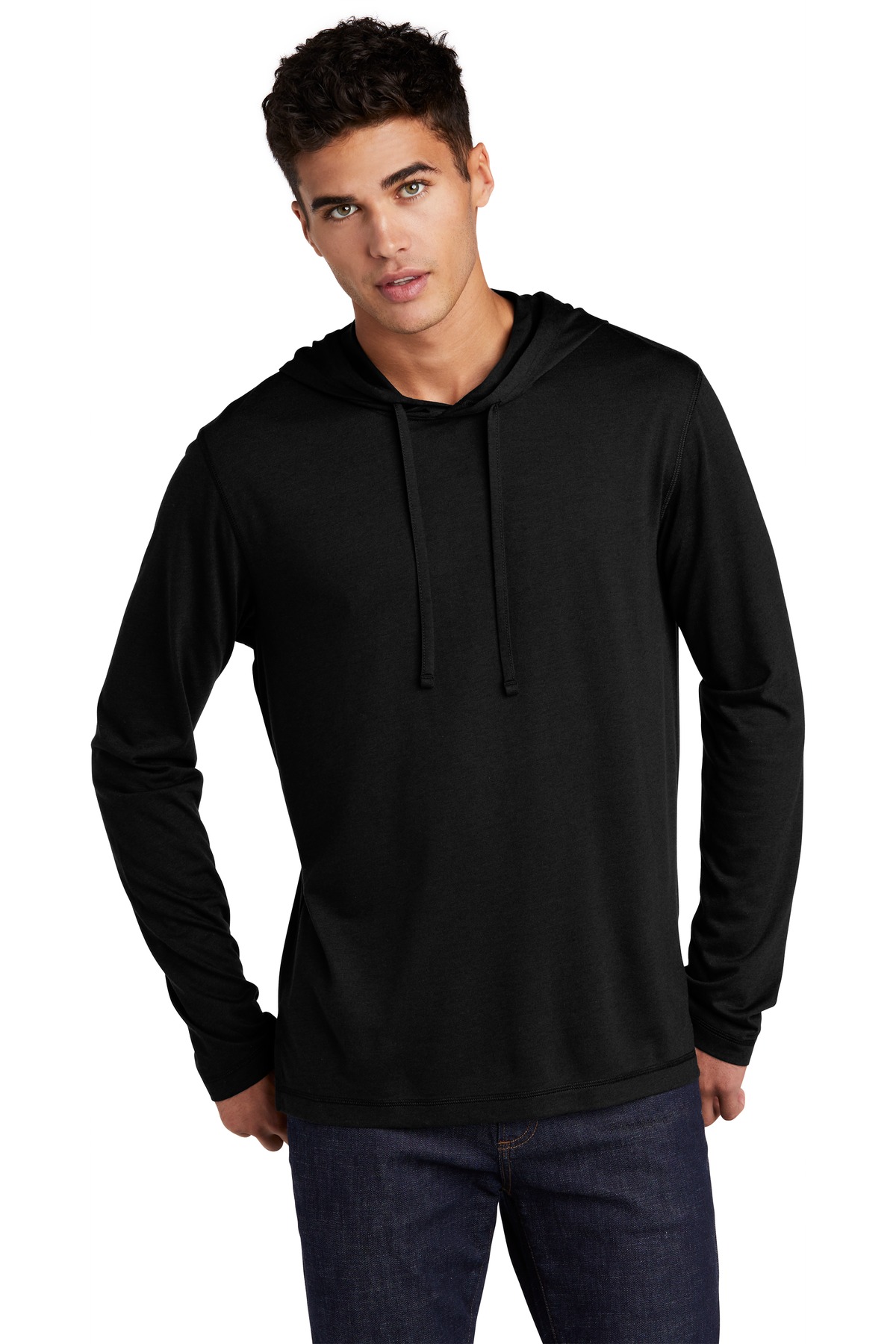 Sport-Tek  ®  PosiCharge  ®  Tri-Blend Wicking Long Sleeve Hoodie ST406