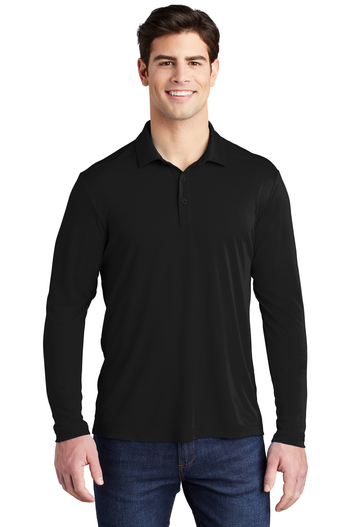 Sport-Tek  ®   Posi-UV ™   Pro Long Sleeve Polo. ST520LS