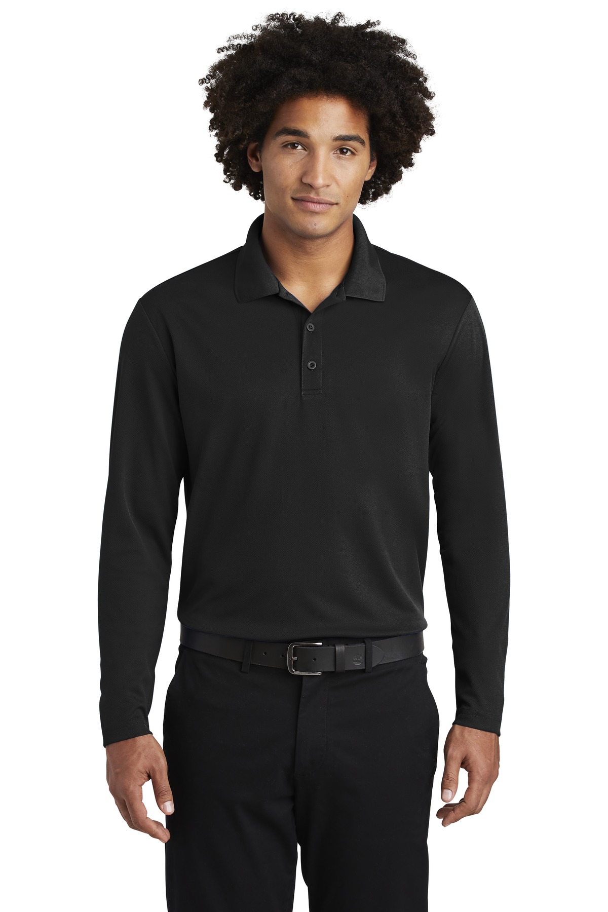 Sport-Tek  ®  PosiCharge  ®  RacerMesh  ®  Long Sleeve Polo. ST640LS