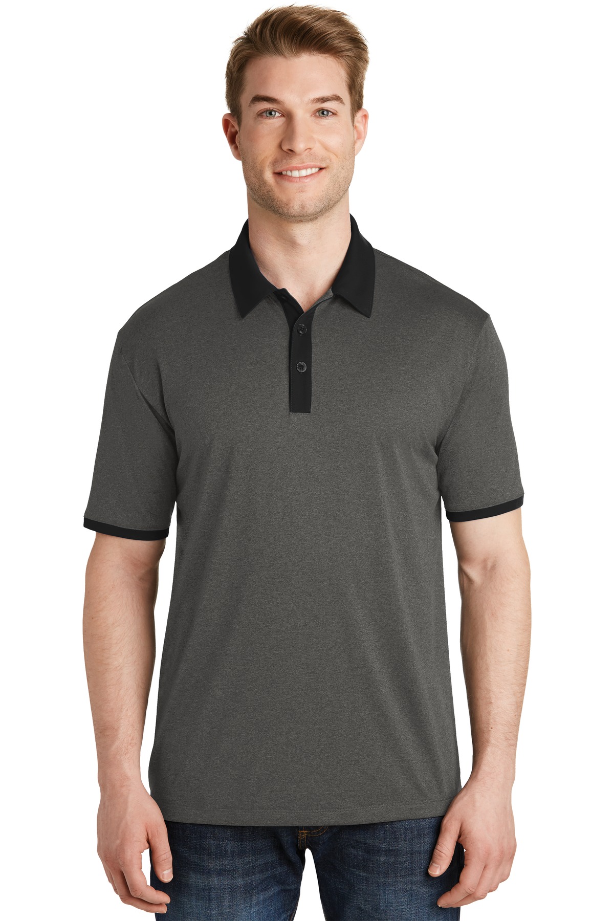 Sport-Tek ®  Heather Contender ™  Contrast Polo. ST667