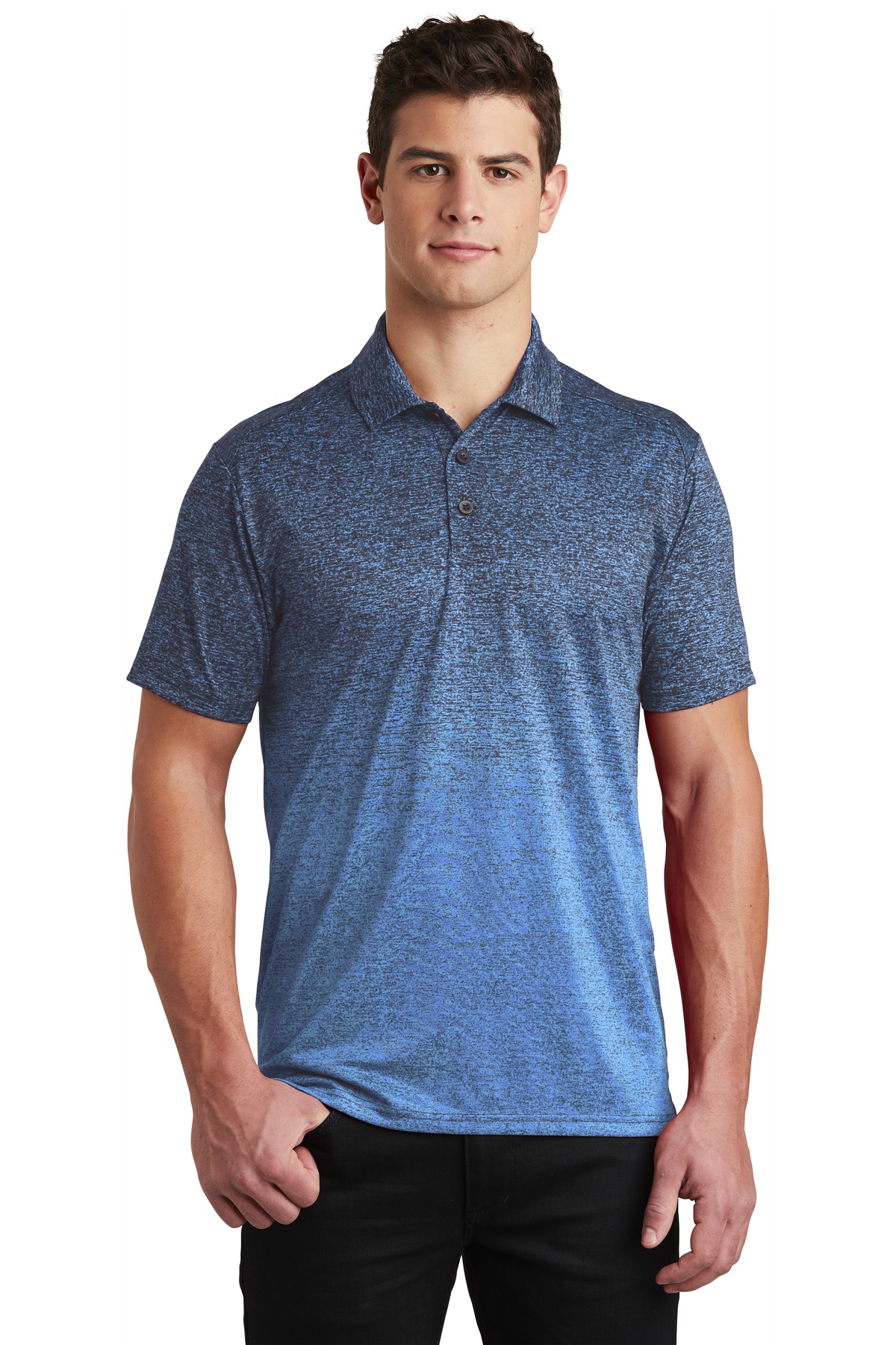 Sport-Tek  ®  Ombre Heather Polo. ST671