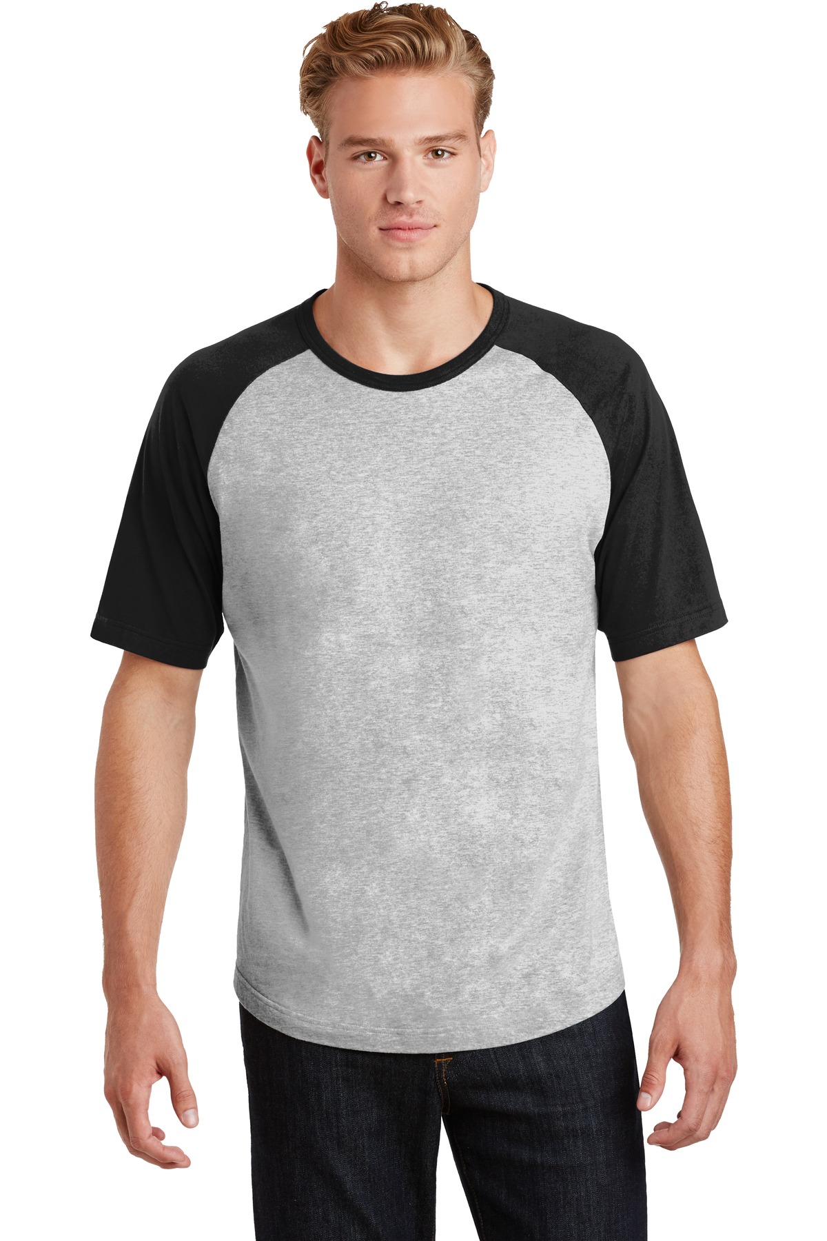 Sport-Tek ®  Short Sleeve Colorblock Raglan Jersey. T201