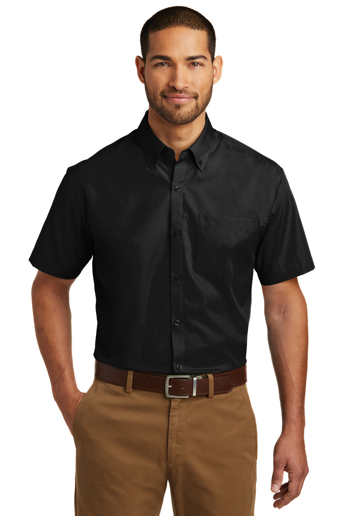 Port Authority ®  Short Sleeve Carefree Poplin Shirt. W101