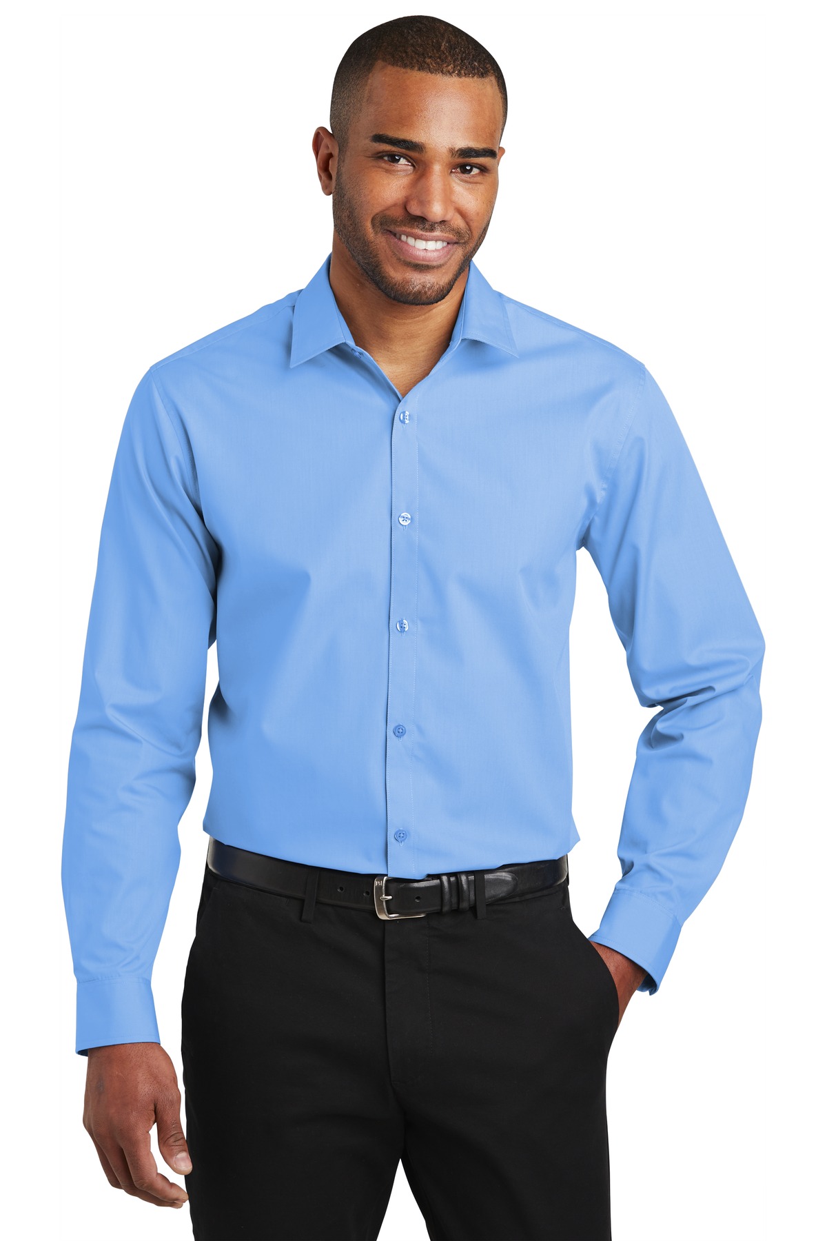 Port Authority  ®  Slim Fit Carefree Poplin Shirt. W103